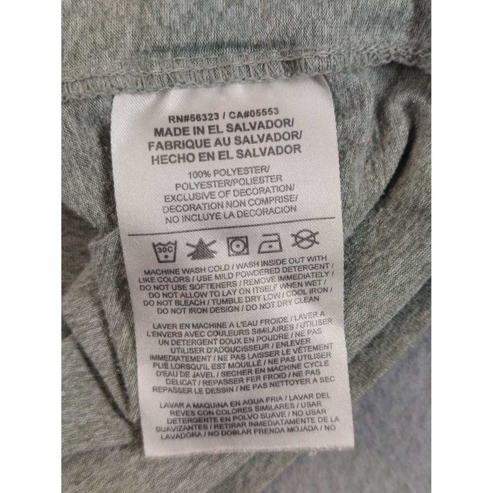 Nike Men Athletic Shirt M Gray Dri Fit 100% Polyester Logo Long Sleeve Crew Neck - Picture 7 of 16